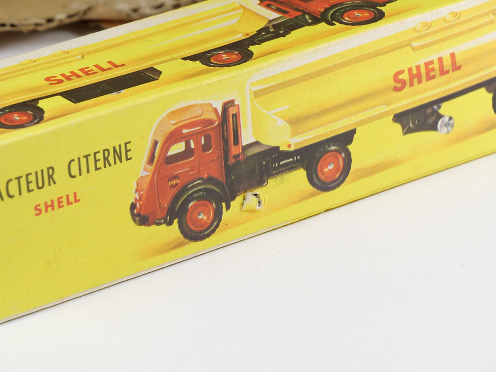Miniatura: CIJ - 3/72 - 4/69 - Tracteur Saviem Remorque Shell - En boite - Stock D’usine