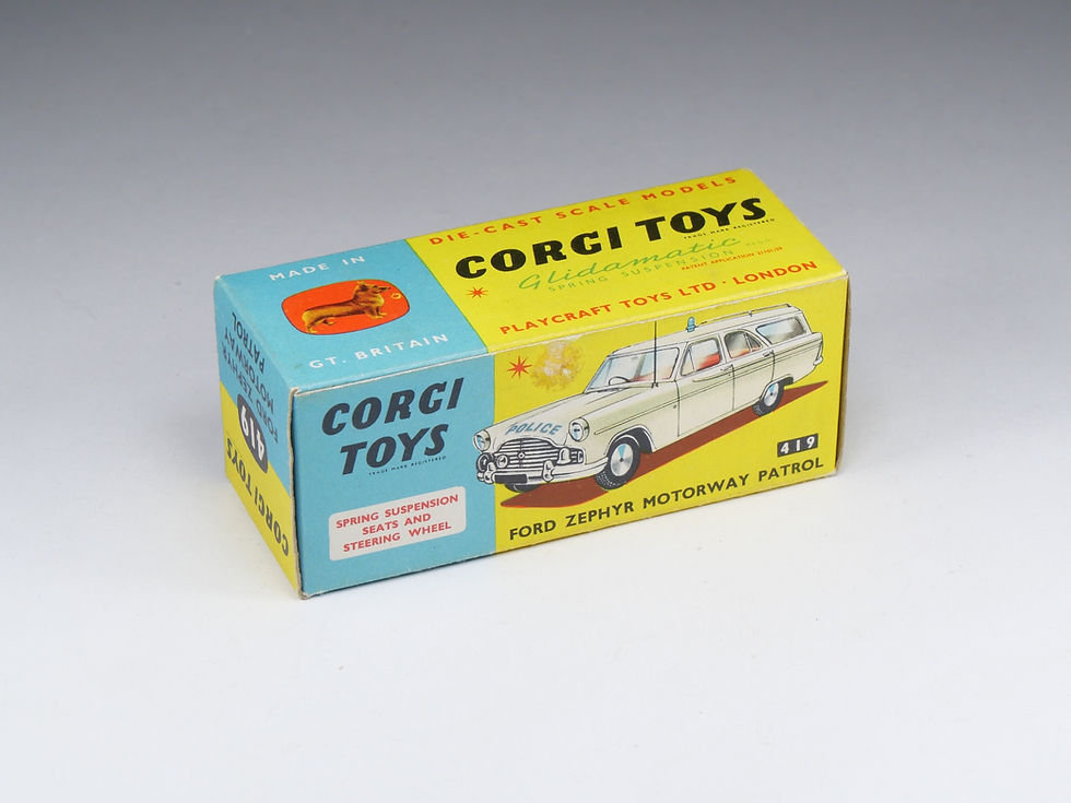 Thumbnail: CORGI - 419 - Ford Zephyr Motorway Patrol - Police - En boite