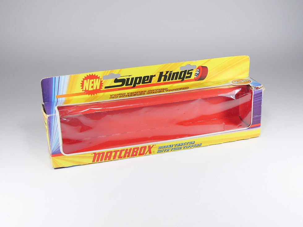 Thumbnail: MATCHBOX - SUPER KINGS - K-16 - Twin Tipper 22 Wheeled Dodge Tractor - En boite