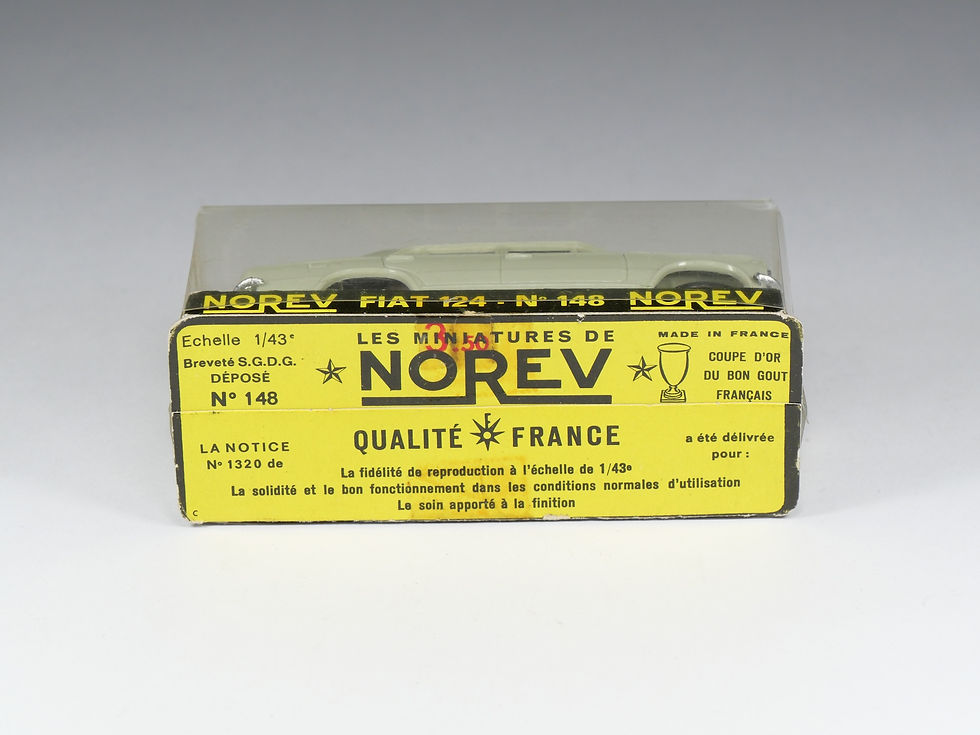 Thumbnail: NOREV - 148 - Fiat 124 - Gris vert - En boite