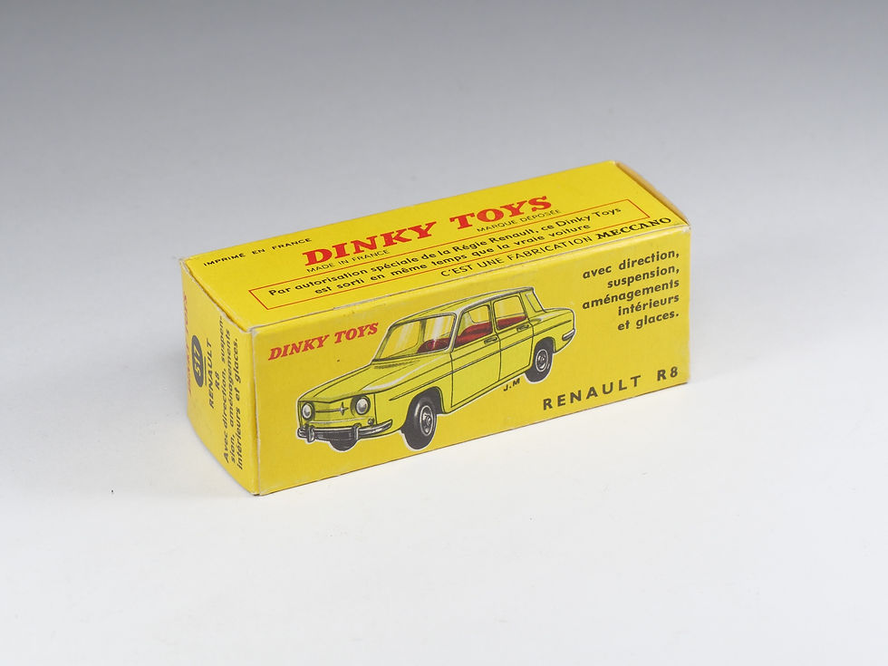 Thumbnail: DINKY TOYS FRANCE - 517 - Renault 8 R8 - Jaune paille - En boite