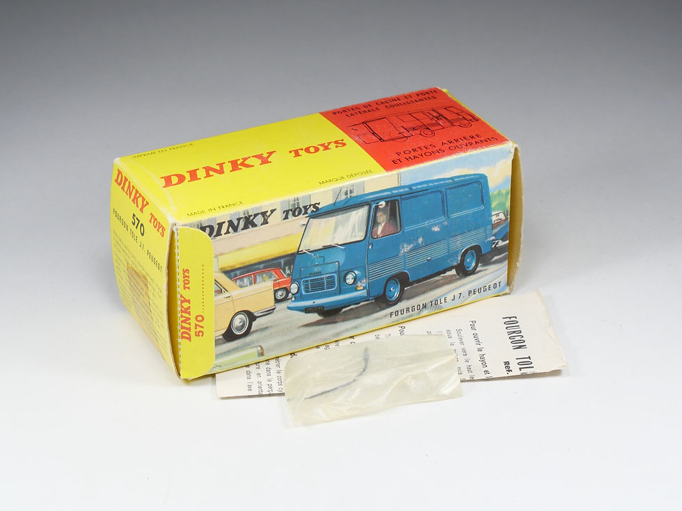 Thumbnail: DINKY TOYS FRANCE - 570 - Fourgon Peugeot J7 ‘Allo Fret’ - Toit Blanc - En boite