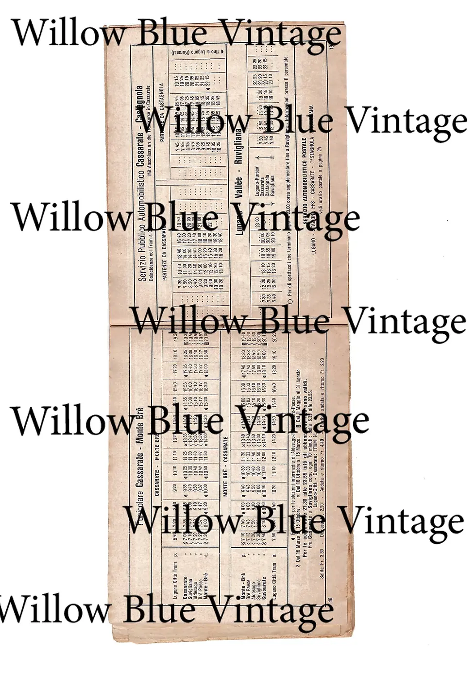 Thumbnail: Digital download antique train timetables
