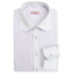PURPLE STRIPES AND CHECKS BESPOKE SHIRT