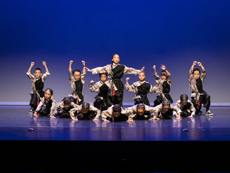 5th Avenue competition team dancers performing on stage at Get the Beat Singapore 2026