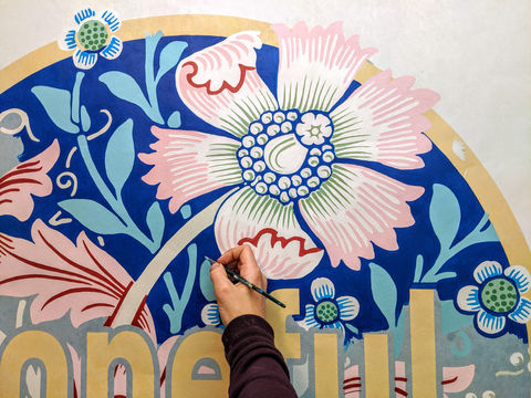 fine details painted in studio