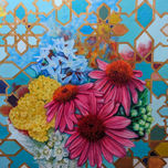 vibrant interior botanical mural foraging kennett square