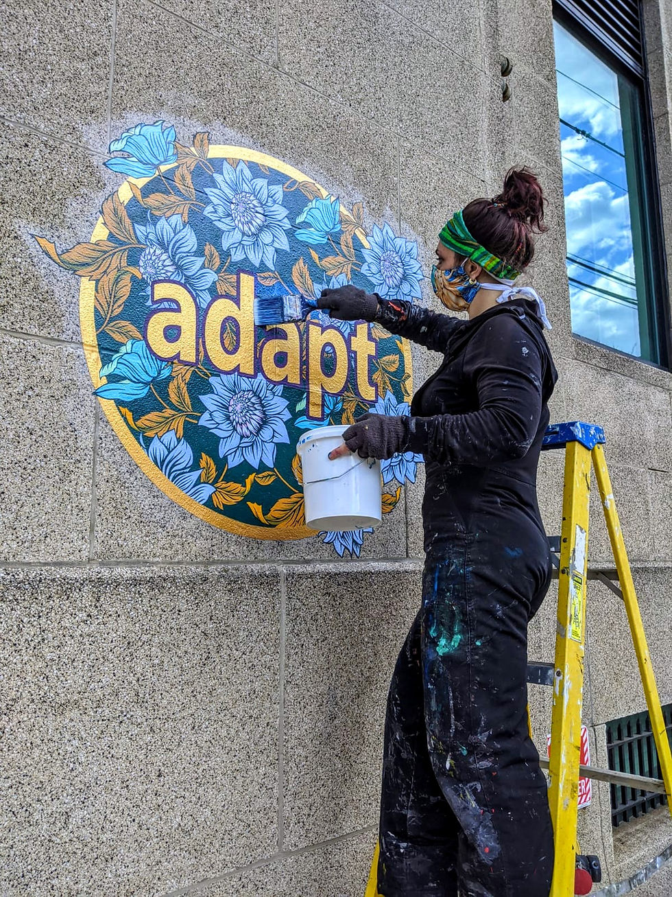 Thumbnail: adapt hope medallion mural philadelphia original