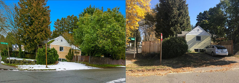 Exterior Front - Before & After