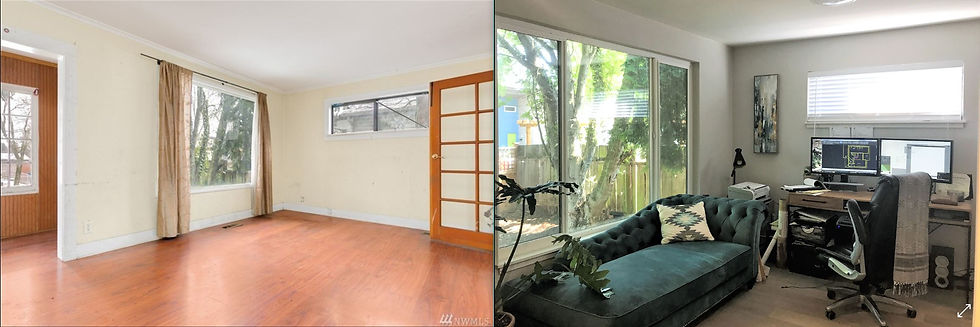 Living to Office before & after