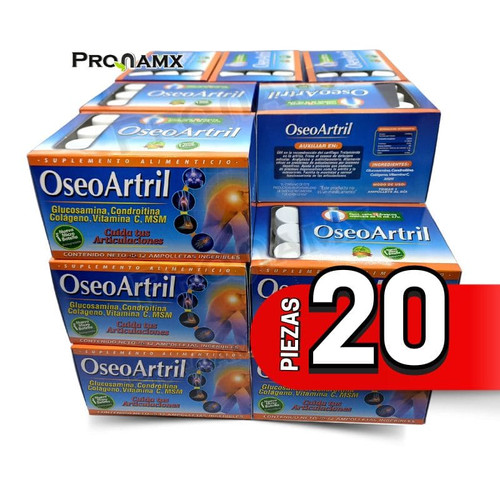 Ampolletas Oseoartril | 20 piezas | Productos Naturistas