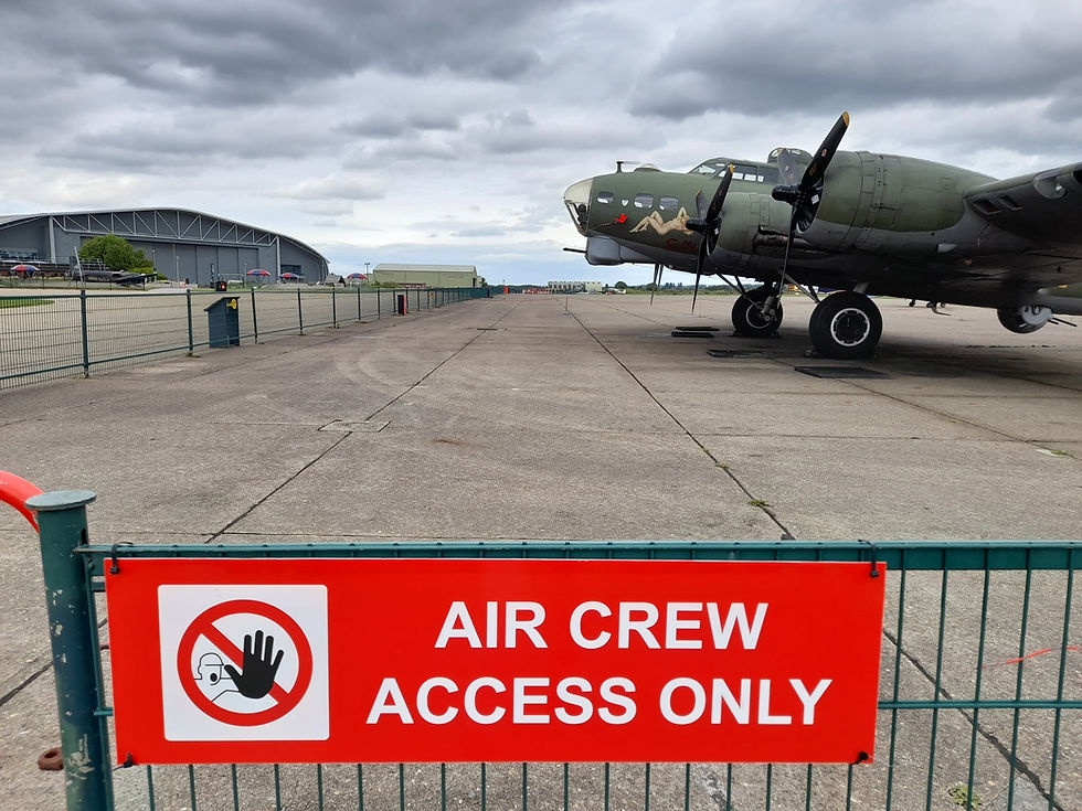 Image: B17 Flying Fortress 'Sally B' at IWM Duxford's working airfield