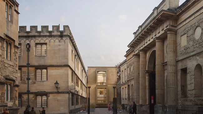 Passivhaus extension for 16th century Corpus Christi, Oxford, by Wright & Wright