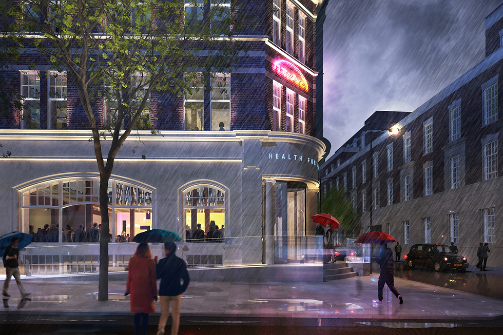 Image: CGI from Pilbrow & Partners of exterior of LifeArc's HQ in Judd Street, London