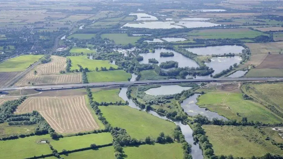 Image: the Cambridge to Huntingdon main road was re-routed - courtesy Highways England