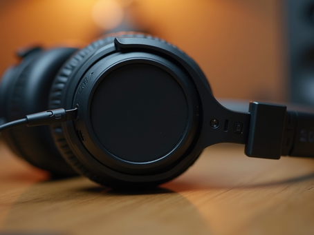 Headphones ready for a mindful listening session