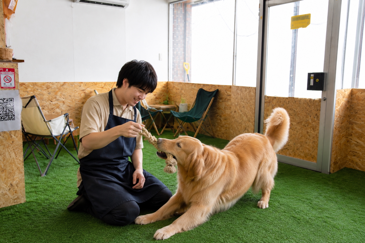 Poroccoのスタッフと犬