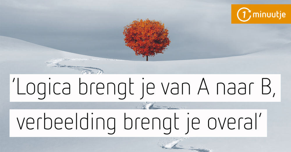 Logica brengt je van A naar B, verbeelding brengt je overal Logica brengt je van A naar B, verbeelding brengt je overal