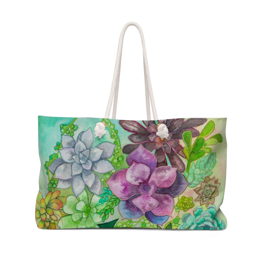 Succulents Ink Study Weekender Bag