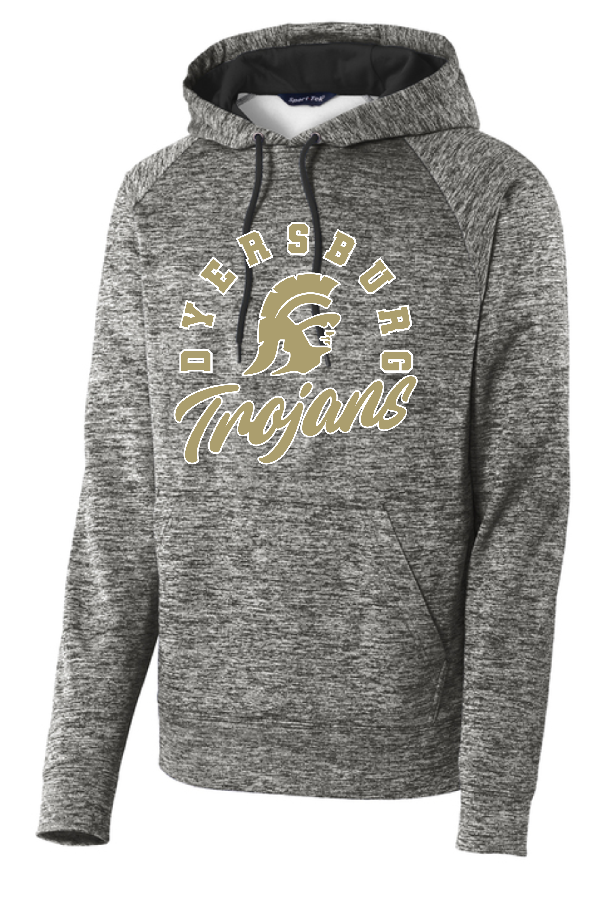 Arched Dyersburg Trojans on Hoodie