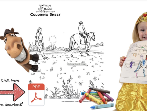 June Coloring Fun at Texas Equine!
