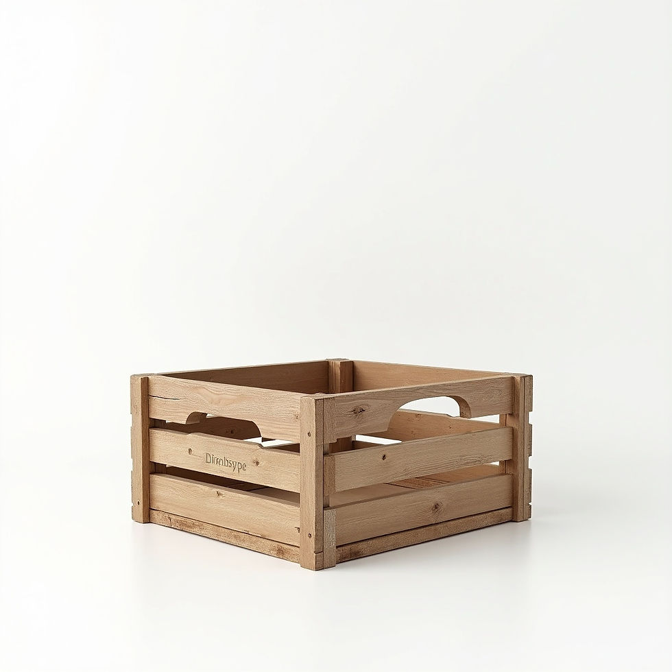 Distressed Wood Crate