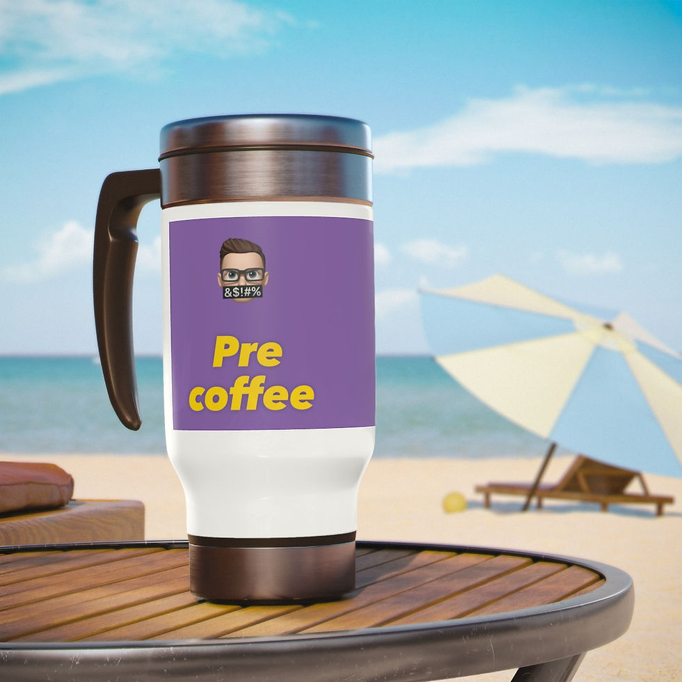 Thumbnail: The Avid Assistant Stainless Steel Travel Mug with Handle, 14oz