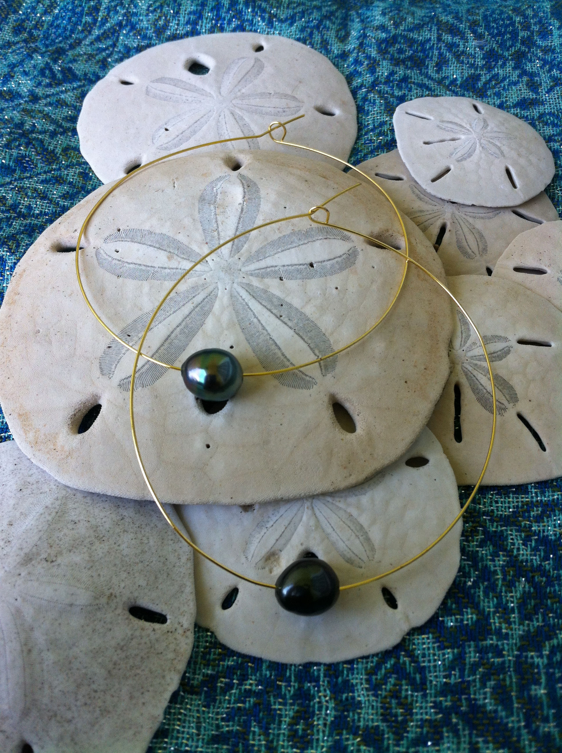 2.75 inch Gold-Plated Hoop Earrings