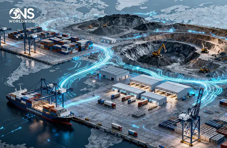 Coal Distribution Hub Linking Mines to Global Markets