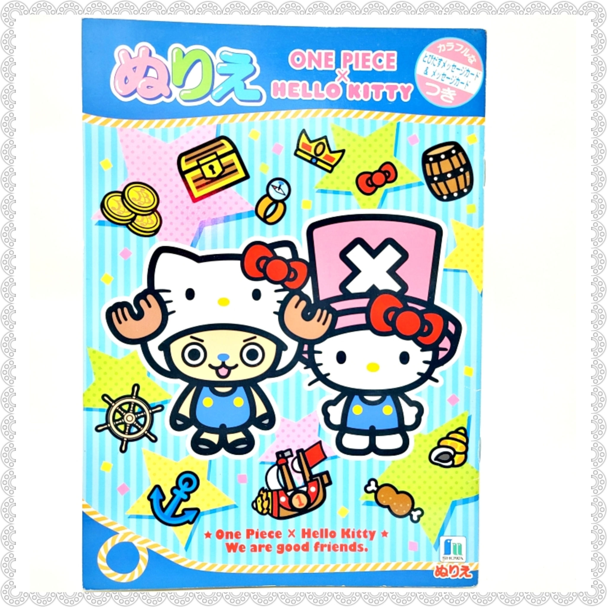 One Piece X Hello Kitty 塗鴉簿