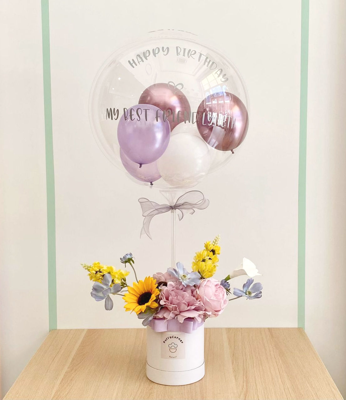 FlowerBox with Balloon