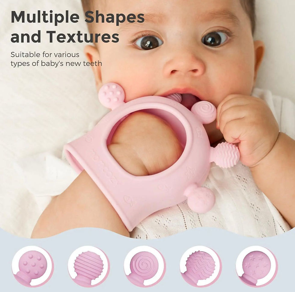 Thumbnail: Momcozy Baby Teether Toys | Baby Teething Toys | Baby Teething Relief | Food Gra