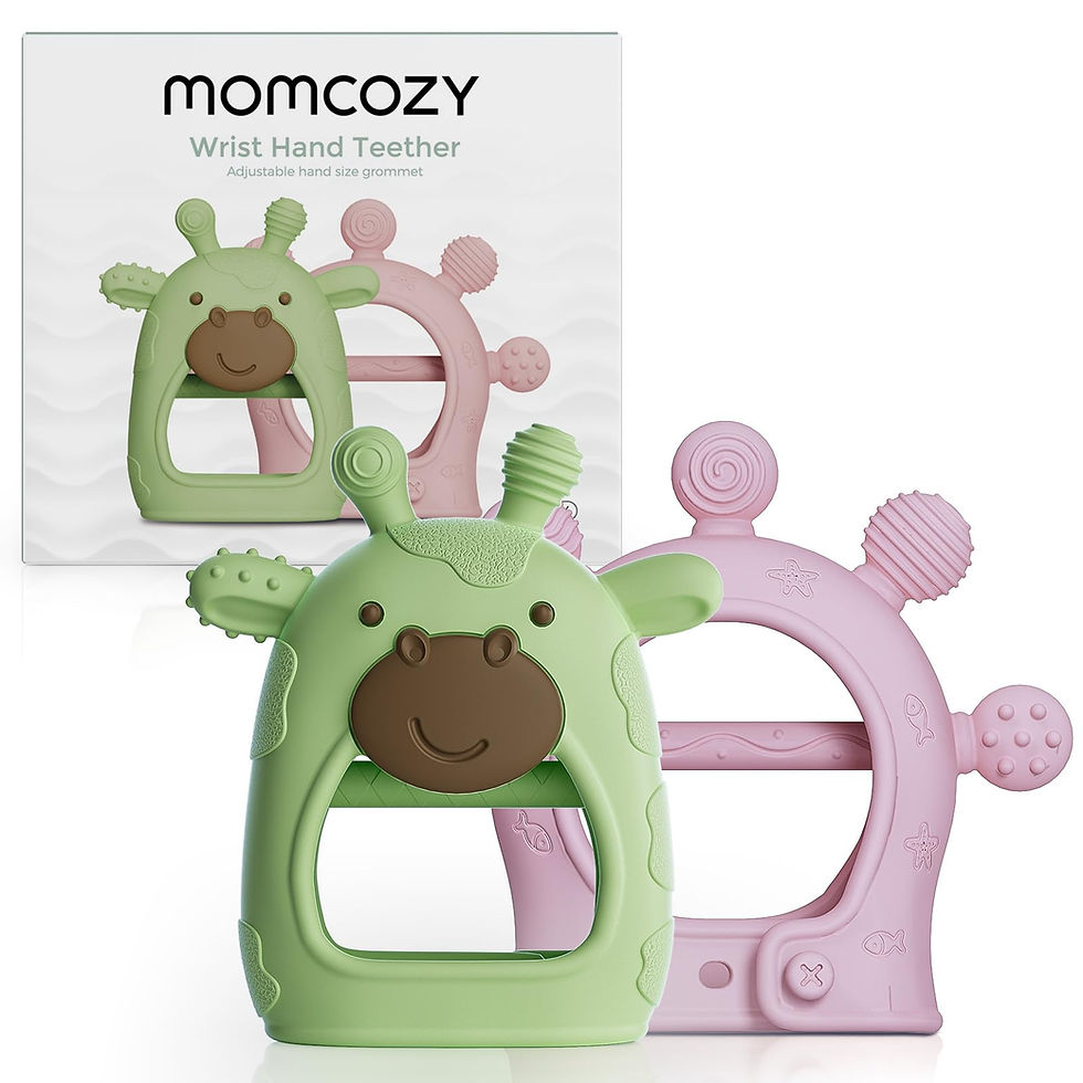 Thumbnail: Momcozy Baby Teether Toys | Baby Teething Toys | Baby Teething Relief | Food Gra