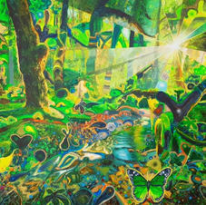 El espíritu verde. 150cm x 200cm