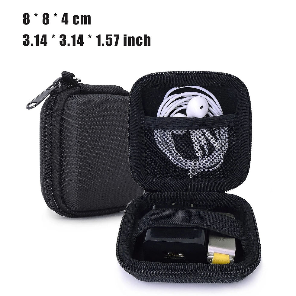 Thumbnail: Portable Earphone Storage Bag Data Cable Organizer Bag Multifunctional Digital G