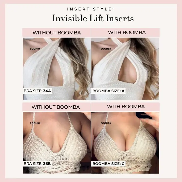 Thumbnail: Boomba Invisible Lift Inserts, before & after 2