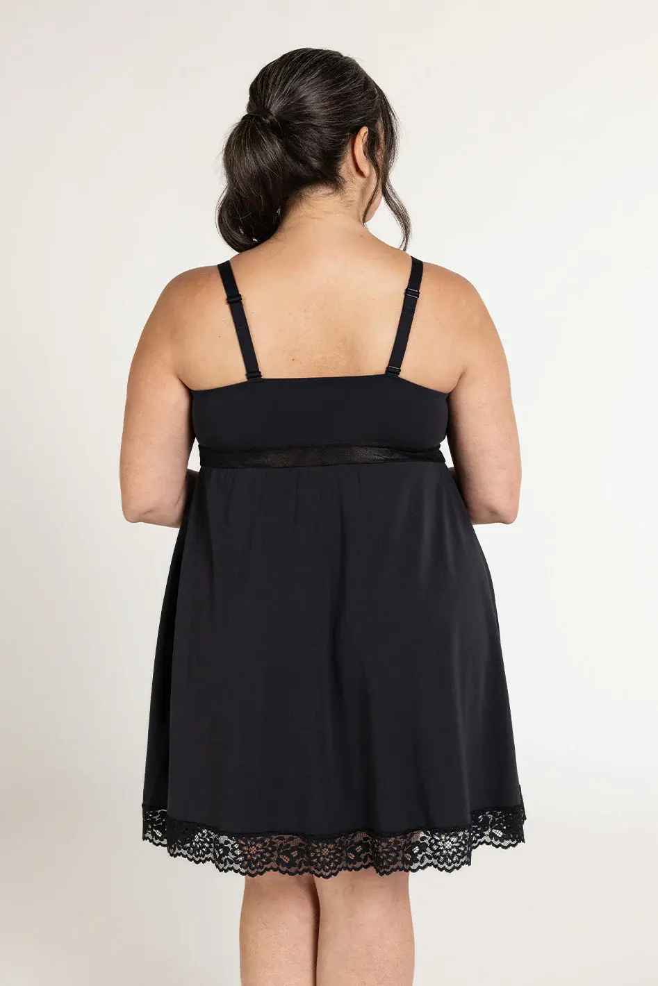 Thumbnail: Understance Soft Bliss Lace Bust Support Chemise (DDD+)