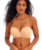 Freya Deco Strapless Bra on model.
