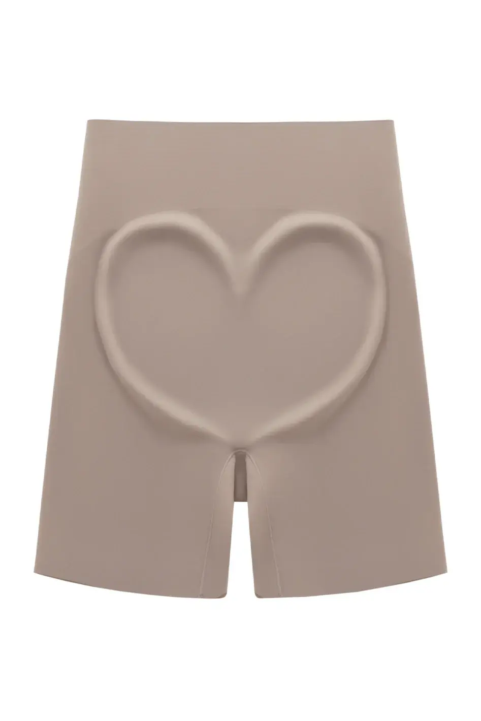 Thumbnail: Bubble Ultra High-Rise No-Roll Bike Shorts 5'', flat lay, back in Taupe Grey.