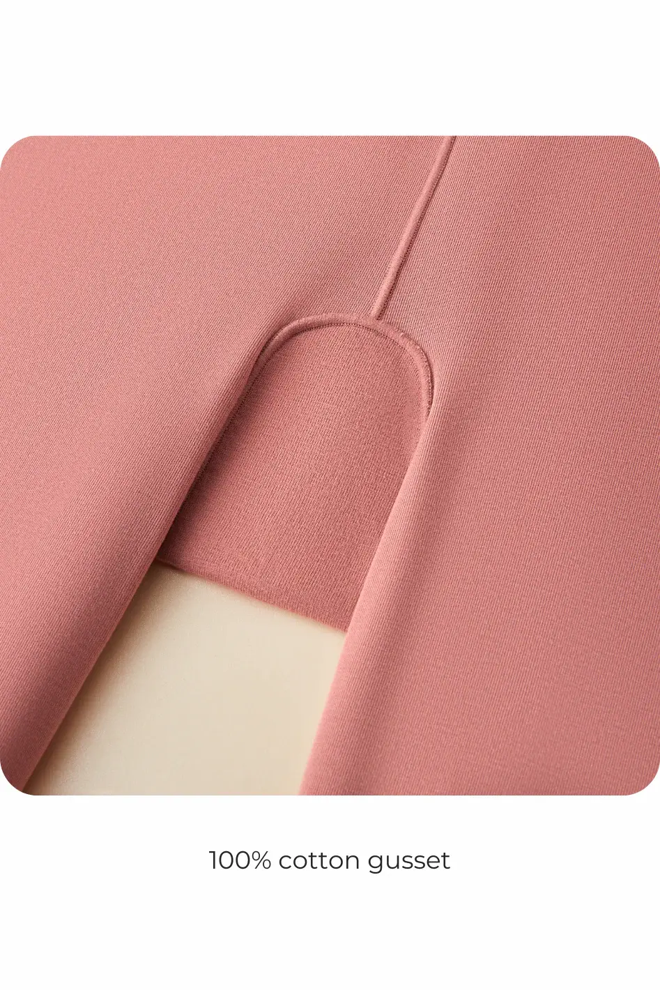 Thumbnail: Understance Soft Contour High-Rise Bike Shorts 7" gusset construction close up