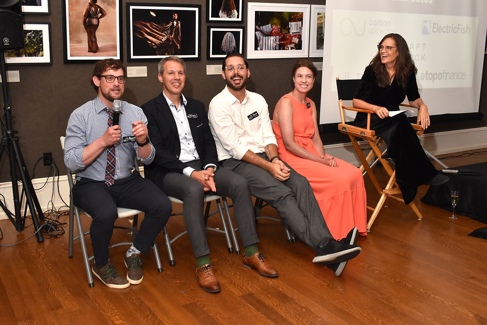 Paul Moinester of Topo Finance energizes the crowd during the laureate Q&A. (Photo Credit: Nina Roberts)