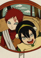 earth benders (gaara x toph)