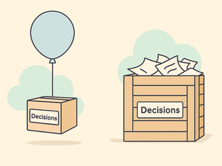 The importance of documenting decisions, not just actions