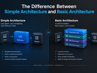 The difference between simple architecture and basic architecture