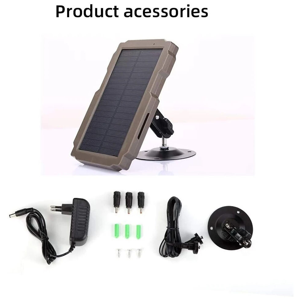 Cargador solar con accesorios de instalación