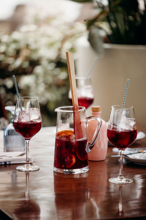 Sangria and tinto verano available by the jug