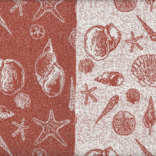 Seashells Coral Reversible