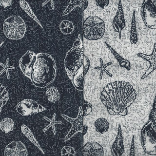 Sea Shells Navy Reversible
