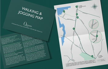 Walking and jogging map for Quisisana Resort