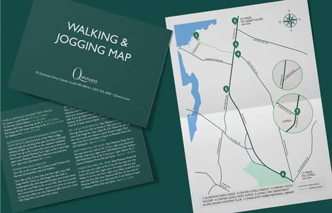 Walking and jogging map for Quisisana Resort